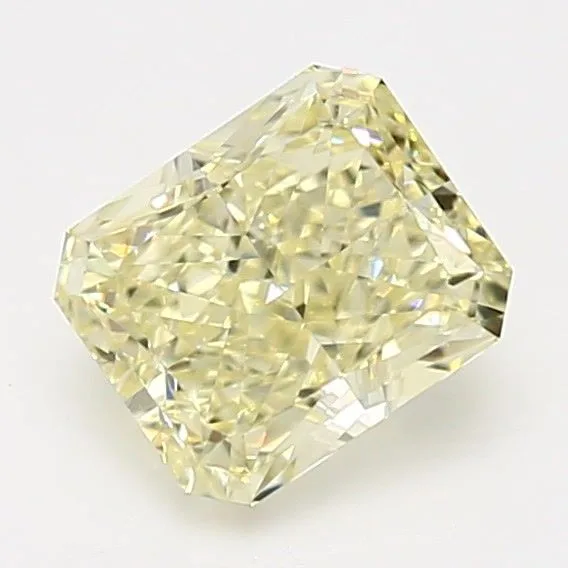2.13 Carat Radiant Fancy Light Yellow VS2 Natural Diamond 1 2.13 Carat Radiant Fancy Light Yellow VS2 Natural Diamond