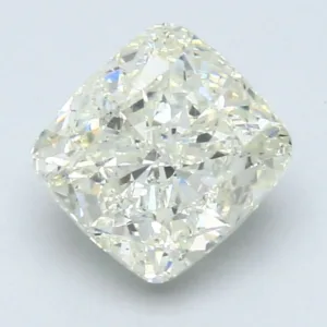 2.15 Carat Cushion Modified Light Green SI2 Natural Diamond