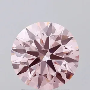 2.26 Carat Round Fancy Vivid Pink VVS2 Lab Diamond