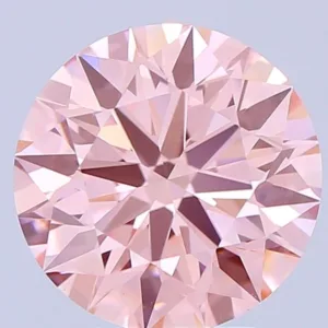 2.46 Carat Round Fancy Vivid Pink VS1 Lab Diamond