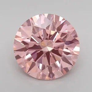 2.49 Carat Round Fancy Vivid Pink VS1 Lab Diamond