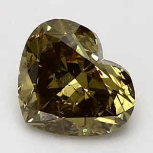 2.5 Carat Heart Fancy Dark Yellow Natural Diamond