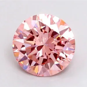 2.65 Carat Round Fancy Vivid Pink VVS2 Lab Diamond