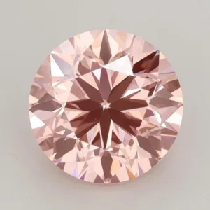 3 Carat Round Fancy Vivid Pink VS1 Lab Diamond