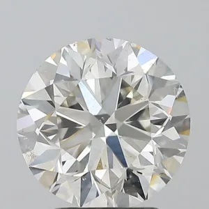 3.01 Carat Round J SI2 Natural Diamond