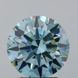 3.02 Carat Round Fancy Intense Blue VS1 Lab Diamond