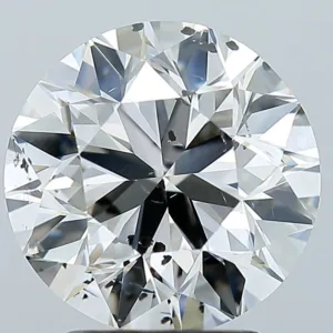 3.02 Carat Round J SI2 Natural Diamond