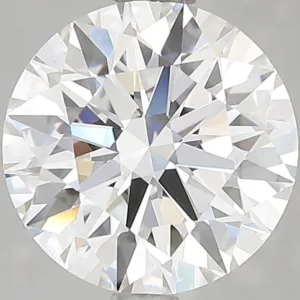 3.08 Carat Round E VVS2 Lab Diamond