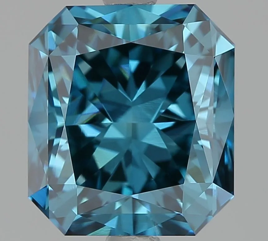 3.19 Carat Radiant Fancy Deep Blue VS1 Natural Diamond 1 3.19 Carat Radiant Fancy Deep Blue VS1 Natural Diamond