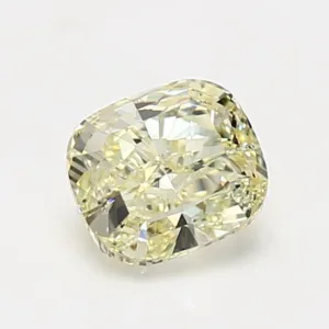 3.22 Carat Cushion Brilliant Fancy Light Yellow VVS2 Natural Diamond