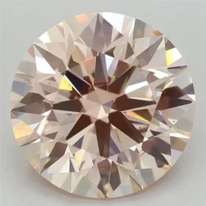 3.23 Carat Round Fancy Intense Pink SI1 Lab Diamond