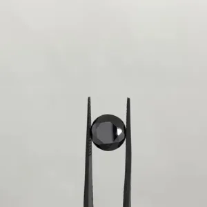 3.84 Carat Round Fancy Black VVS2 Natural Diamond