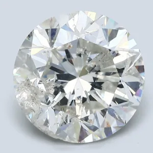 4.02 Carat Round F SI2 Natural Diamond