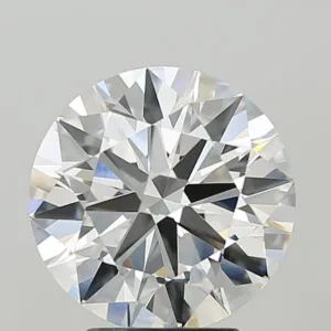 4.04 Carat Round F VVS2 Lab Diamond