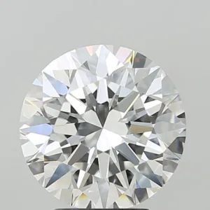 4.04 Carat Round F VVS2 Lab Diamond