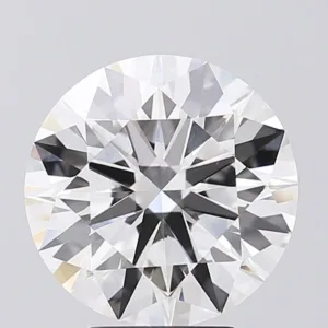 4.04 Carat Round F VVS2 Lab Diamond