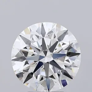 4.06 Carat Round F VVS2 Lab Diamond