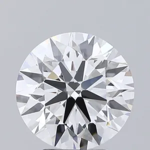 4.07 Carat Round F VVS2 Lab Diamond