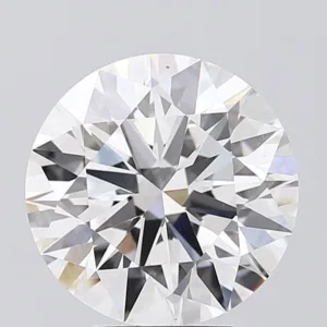 4.07 Carat Round F VVS2 Lab Diamond