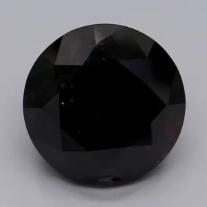 4.96 Carat Round Fancy Black VVS2 Natural Diamond