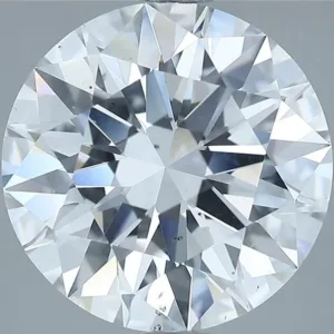 5.13 Carat Round D SI2 Natural Diamond