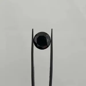 5.98 Carat Round Fancy Black VVS2 Natural Diamond