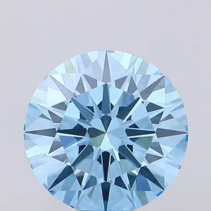 8.01 Carat Round Fancy Vivid Blue VVS2 Lab Diamond