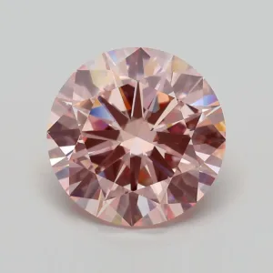 8.02 Carat Round Fancy Intense Pink VVS2 Lab Diamond