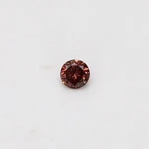 0.04 Carat Round Fancy Deep Brown Pink Natural Diamond