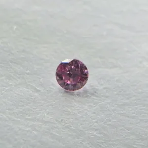 0.04 Carat Round Fancy Intense Pink Natural Diamond