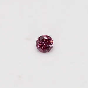 0.04 Carat Round Fancy Vivid Pink Natural Diamond