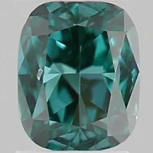 0.05 Carat Cushion Brilliant Fancy Deep Green Natural Diamond