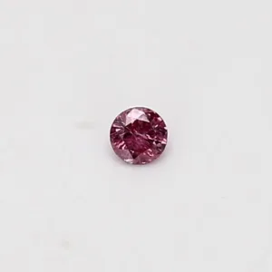 0.05 Carat Round Fancy Vivid Pink Natural Diamond