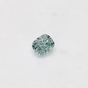 0.09 Carat Cushion Brilliant Fancy Intense Green Natural Diamond