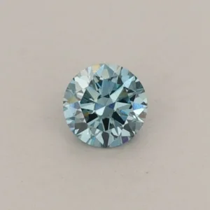0.24 Carat Round Fancy Vivid Blue VS1 Lab Diamond