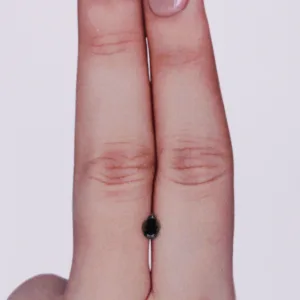 0.26 Carat Pear Black Natural Diamond