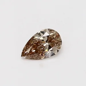 0.27 Carat Pear Fancy Light Brown VS2 Natural Diamond