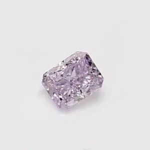 0.27 Carat Radiant Fancy Pink Purple SI2 Natural Diamond