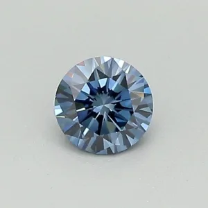 0.29 Carat Round Fancy Deep Blue VVS1 Lab Diamond