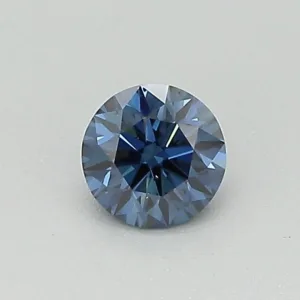 0.3 Carat Round Fancy Dark Blue SI1 Lab Diamond