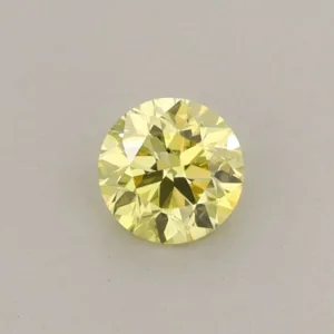 0.3 Carat Round Fancy Intense Yellow VS1 Lab Diamond