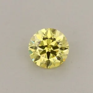 0.3 Carat Round Fancy Intense Yellow VS2 Lab Diamond