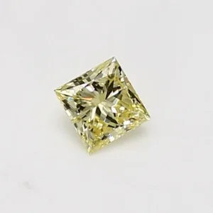 0.31 Carat Princess Fancy Yellow VS1 Natural Diamond