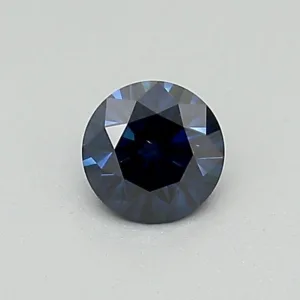 0.31 Carat Round Fancy Dark Blue SI1 Lab Diamond