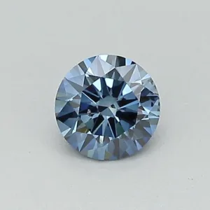 0.31 Carat Round Fancy Deep Blue SI1 Lab Diamond