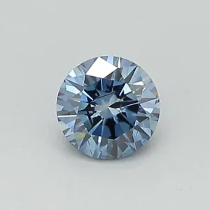 0.31 Carat Round Fancy Deep Blue SI2 Lab Diamond