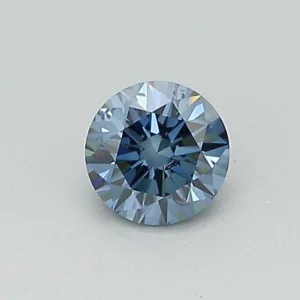 0.31 Carat Round Fancy Deep Blue SI2 Lab Diamond