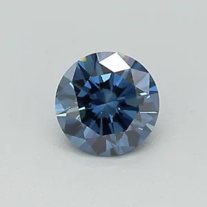 0.31 Carat Round Fancy Deep Blue VS1 Lab Diamond