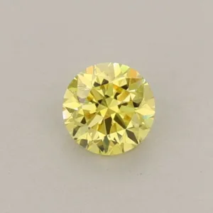 0.31 Carat Round Fancy Intense Yellow VS1 Lab Diamond