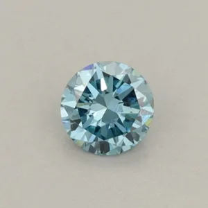0.31 Carat Round Fancy Vivid Blue VS2 Lab Diamond